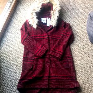 NWT BB Dakota plaid coat!